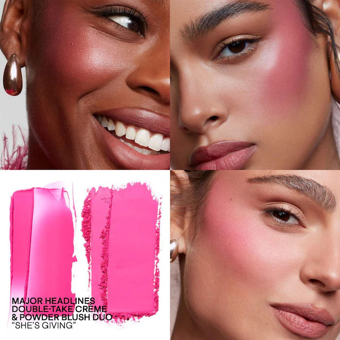 Major Headlines Double-Take Crème & Powder Blush Duo Patrick Ta