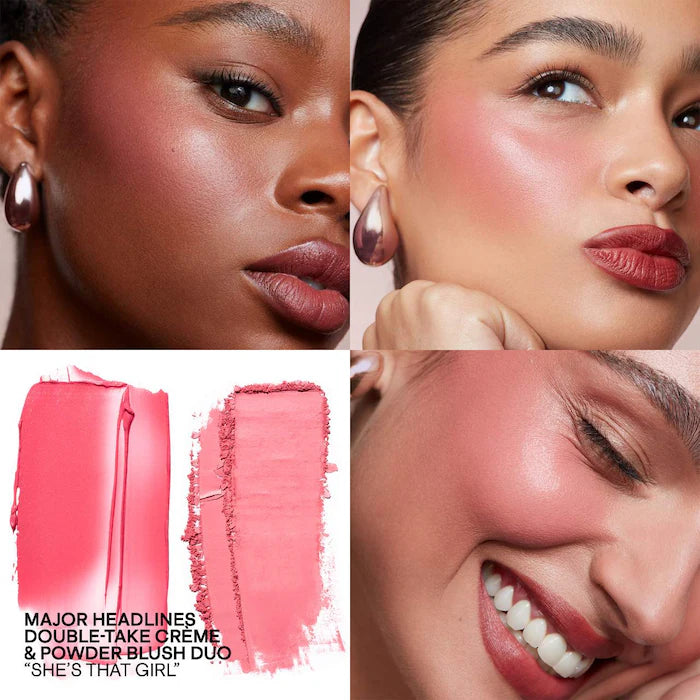 Major Headlines Double-Take Crème & Powder Blush Duo Patrick Ta