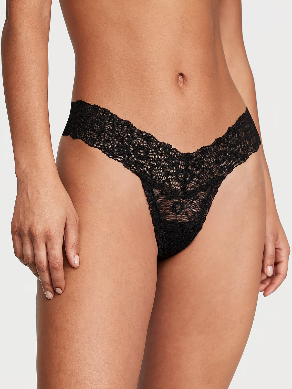 Lace Lace-Up Thong Panty