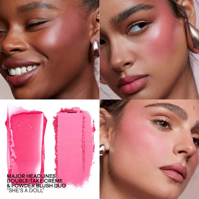 Major Headlines Double-Take Crème & Powder Blush Duo Patrick Ta