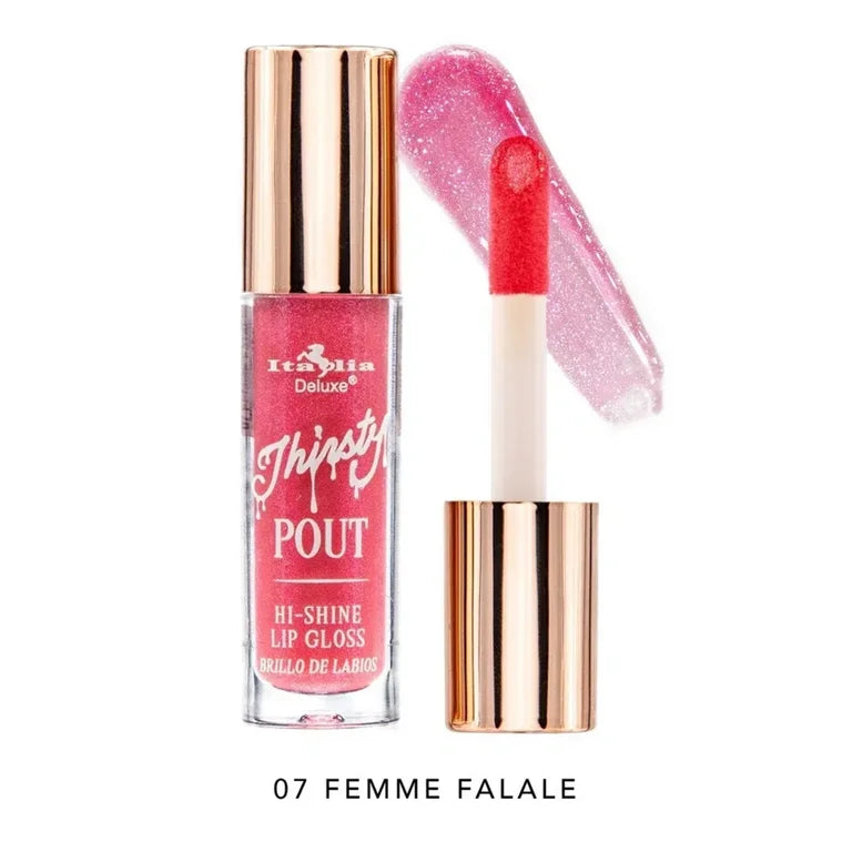 Thirsty Pout Hi-Shine Lip Gloss Italia Deluxe