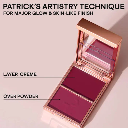Major Headlines Double-Take Crème & Powder Blush Duo Patrick Ta