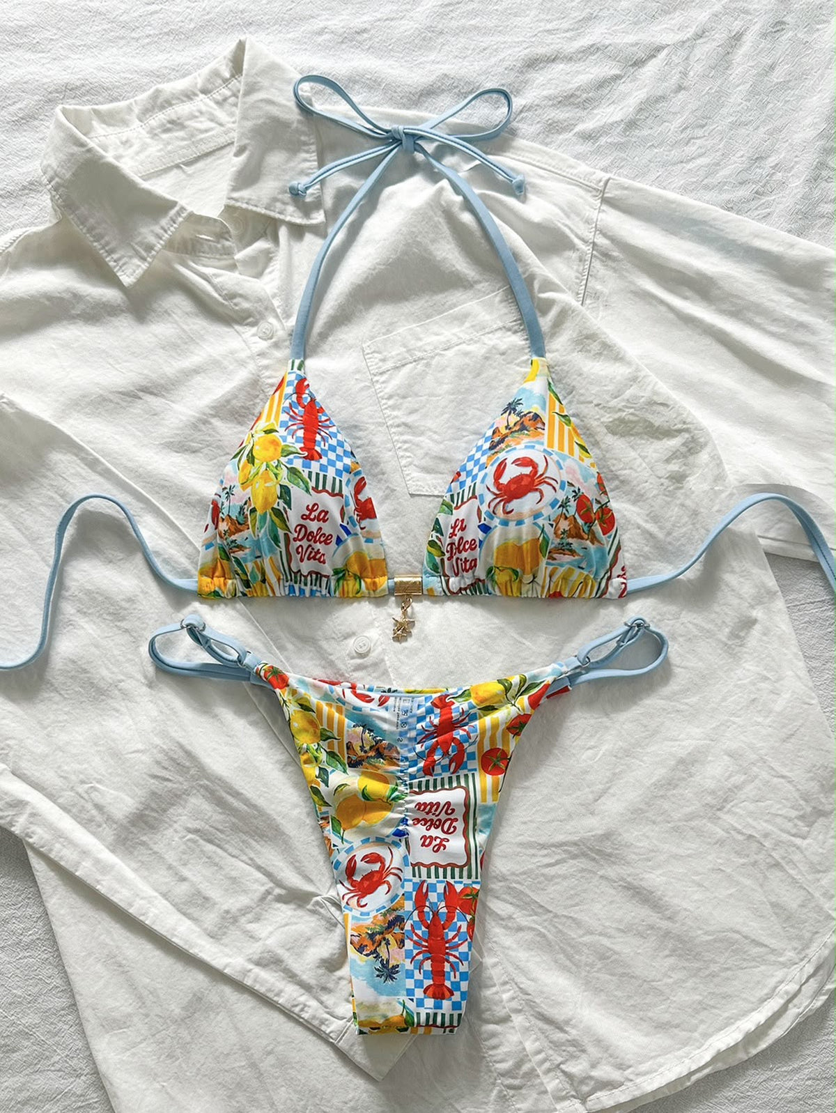 Traje de baño cangrejos