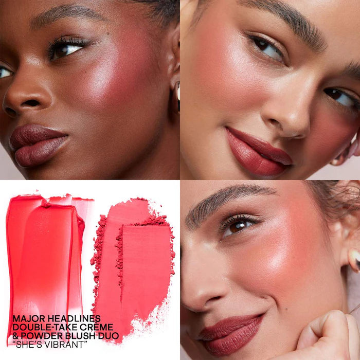 Major Headlines Double-Take Crème & Powder Blush Duo Patrick Ta