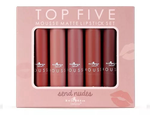 Mousse Matte Lipstick Top Five Set Italia Deluxe