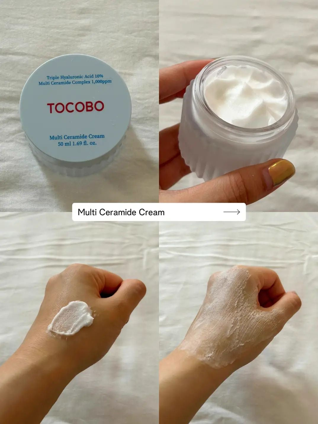 Triple Hyaluronic Acid 10% Multi Ceramide Cream - Tocobo